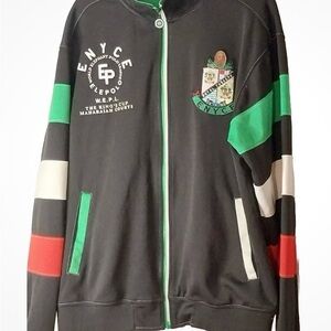 Enyce Black Jacket with Green Details